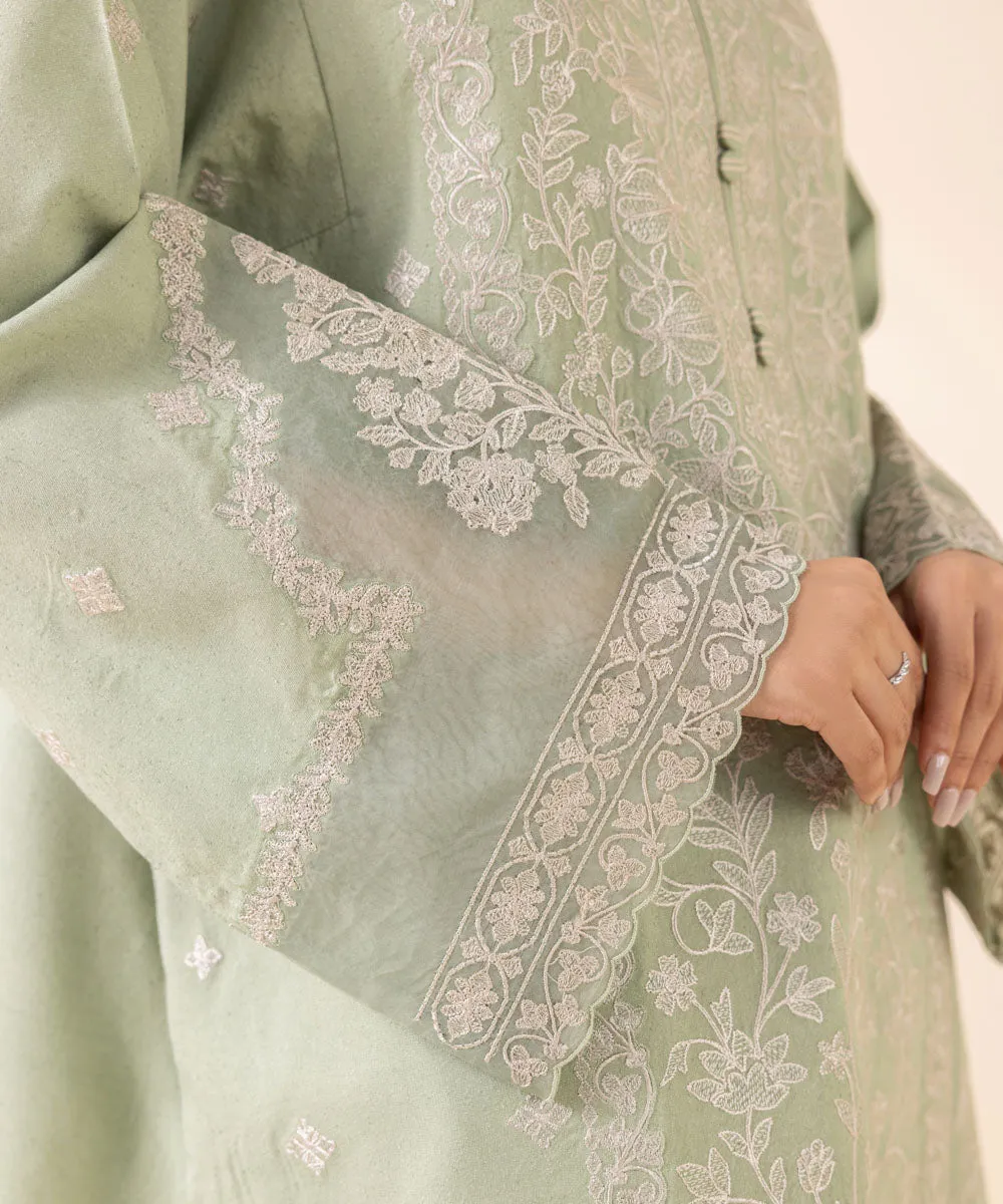 3 Piece - Embroidered Karandi Suit