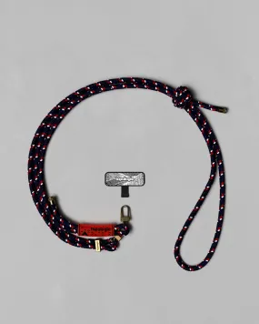 6.0mm Rope / Navy Patterned   Phone Strap Adapter