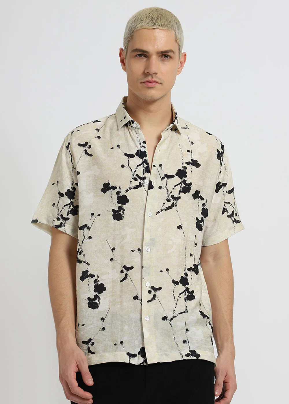 Abstract Flora Printed Shirt