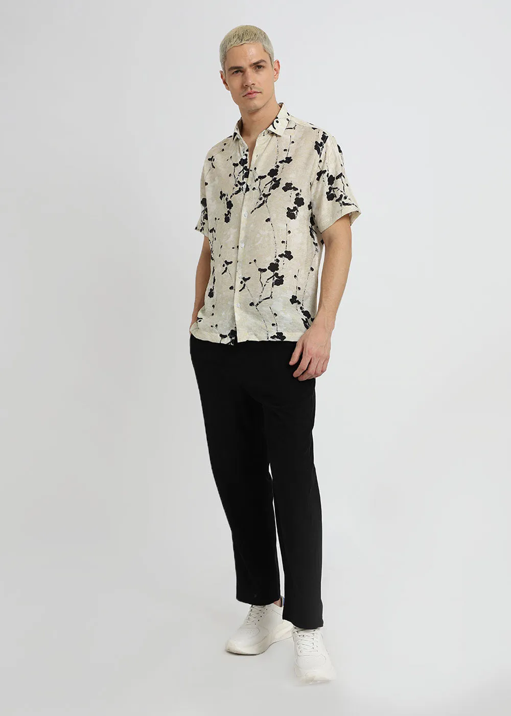 Abstract Flora Printed Shirt