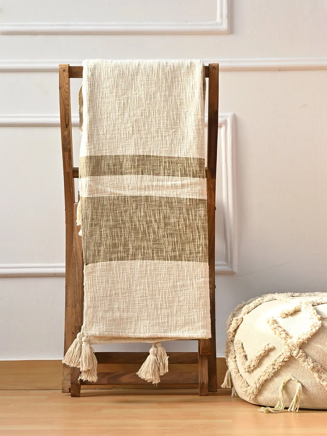 ACUTE  - BLOCK PRINTED THROW