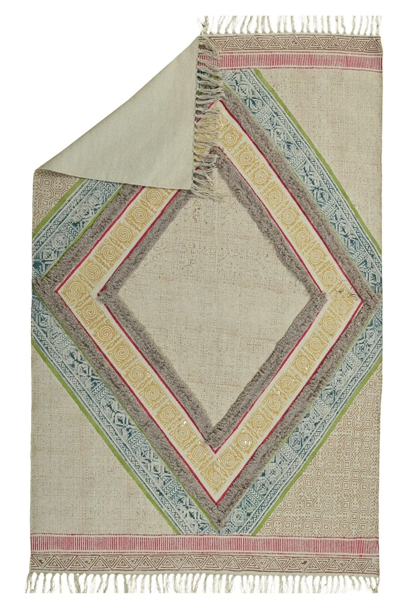 ADAH  - BLOCK PRINTED RUG