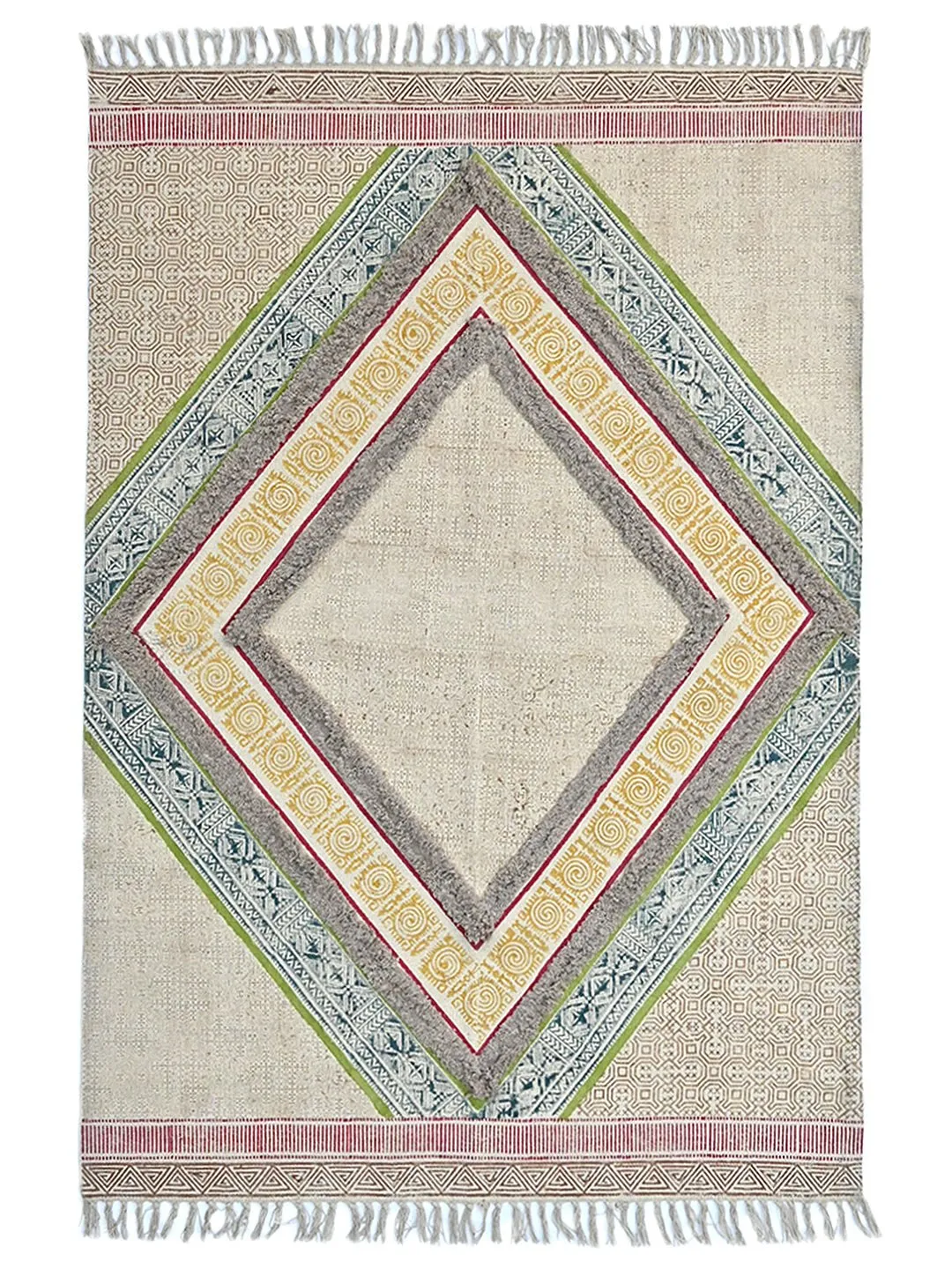 ADAH  - BLOCK PRINTED RUG