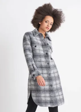 Addison Brushed Wool Plaid Shacket