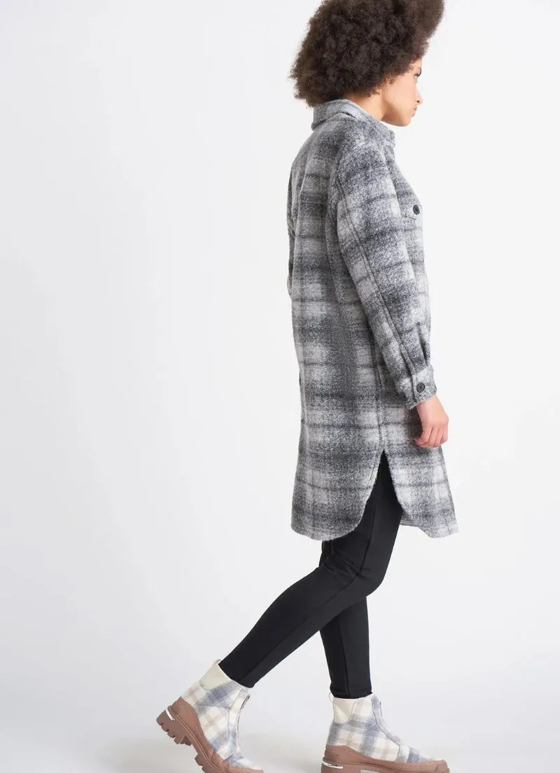 Addison Brushed Wool Plaid Shacket