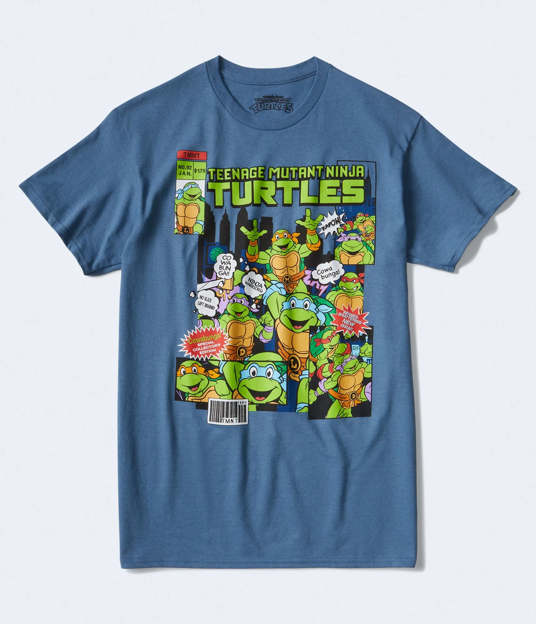 Aeropostale Mens' Teenage Mutant Ninja Turtles Graphic Tee -  - Size XL - Cotton - Teen Fashion & Clothing Blue