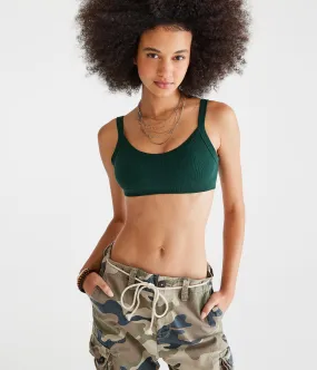 Aeropostale Womens' Seamless Scoop Bralette - Dark Green - Size XL - Nylon - Teen Fashion & Clothing Pine Grove