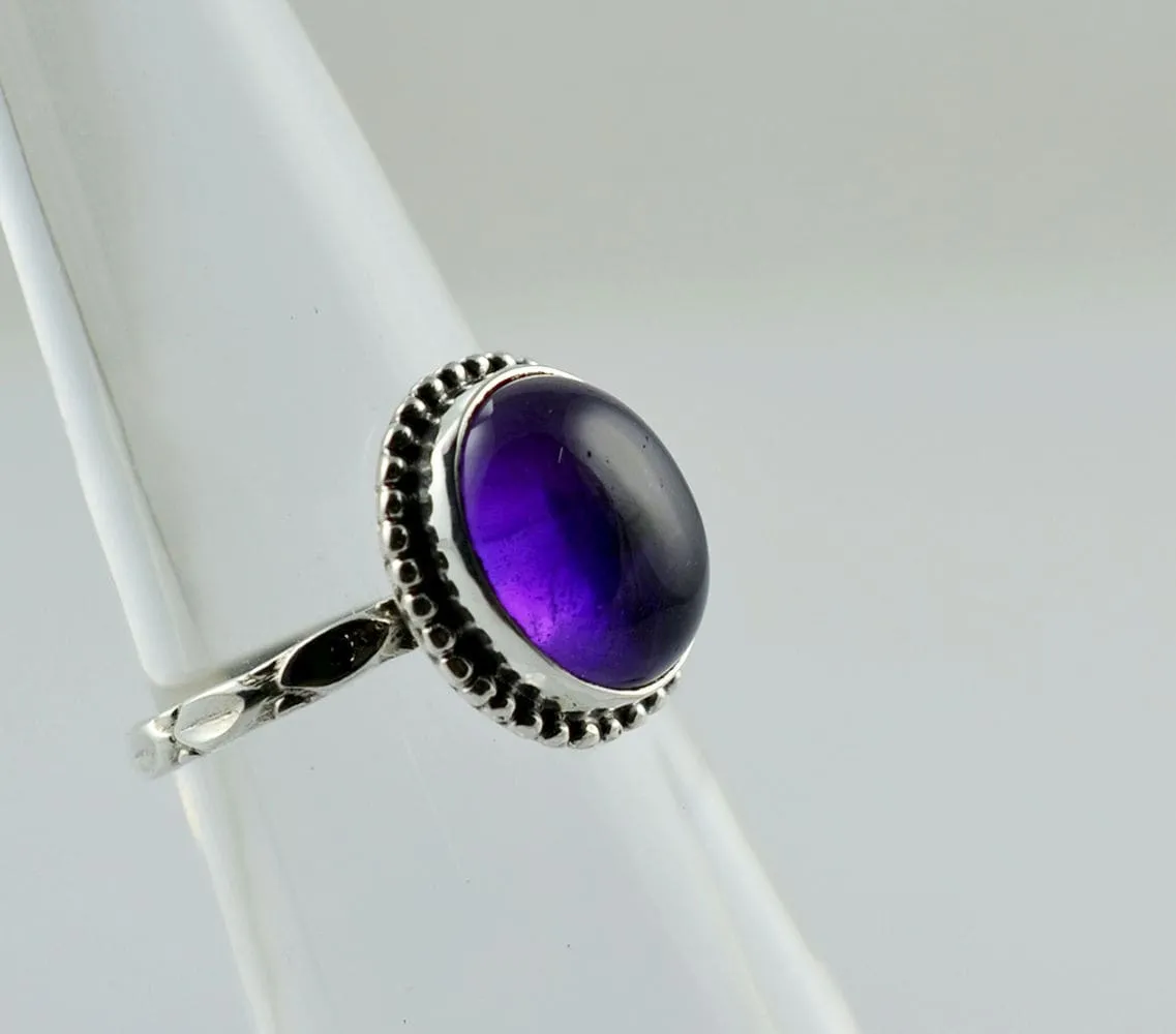 Amethyst 925 Sterling Silver Handmade Ring