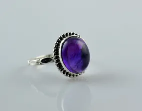 Amethyst 925 Sterling Silver Handmade Ring