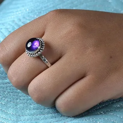 Amethyst 925 Sterling Silver Handmade Ring