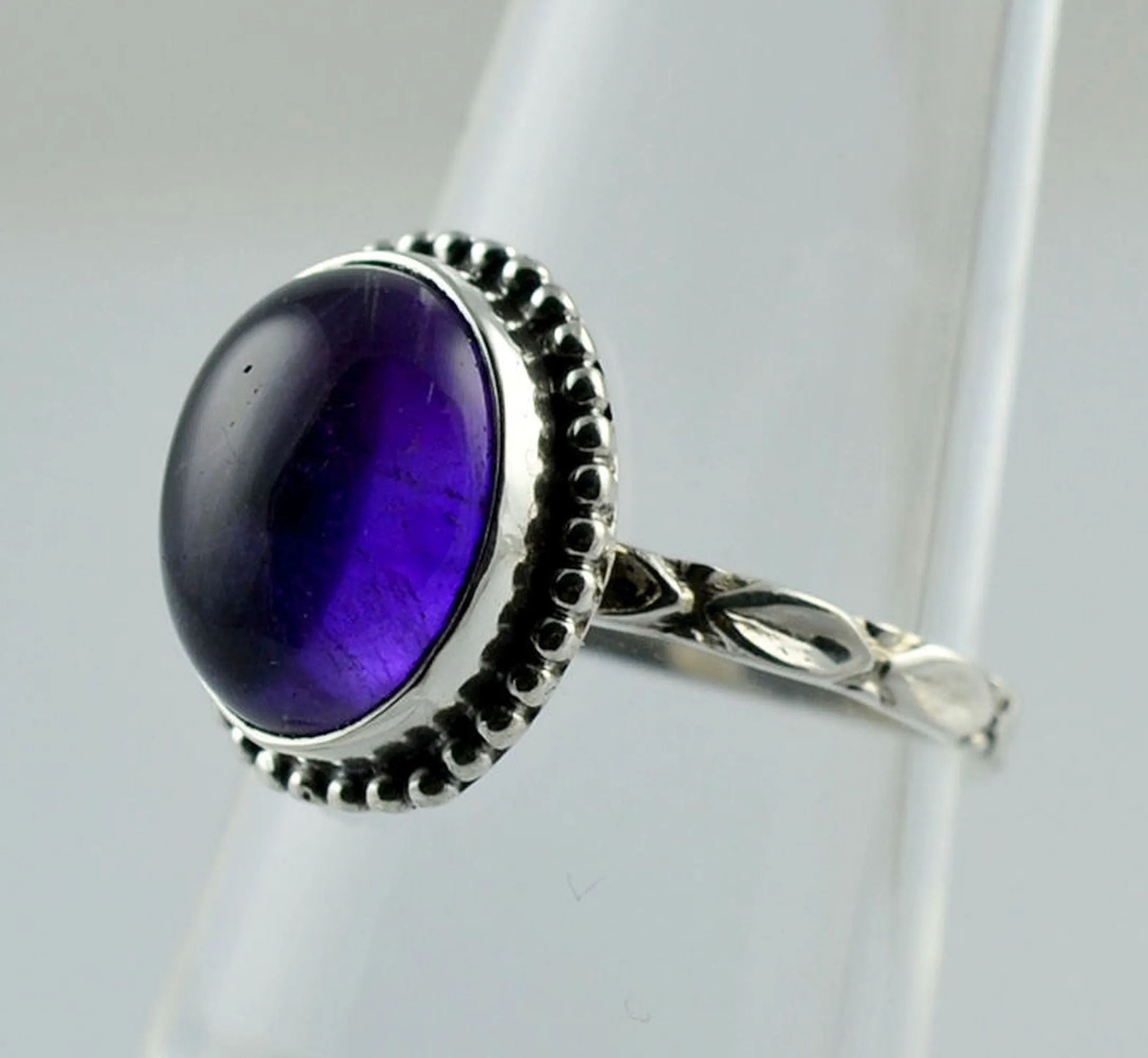 Amethyst 925 Sterling Silver Handmade Ring