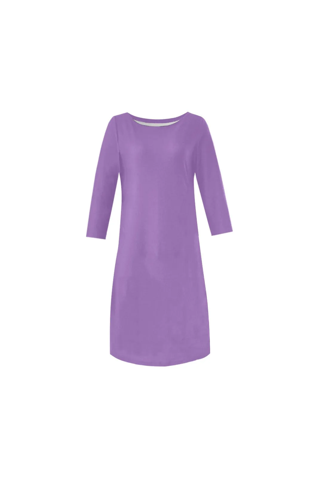 Amethyst Orchid Rhea Loose Round Neck Dress