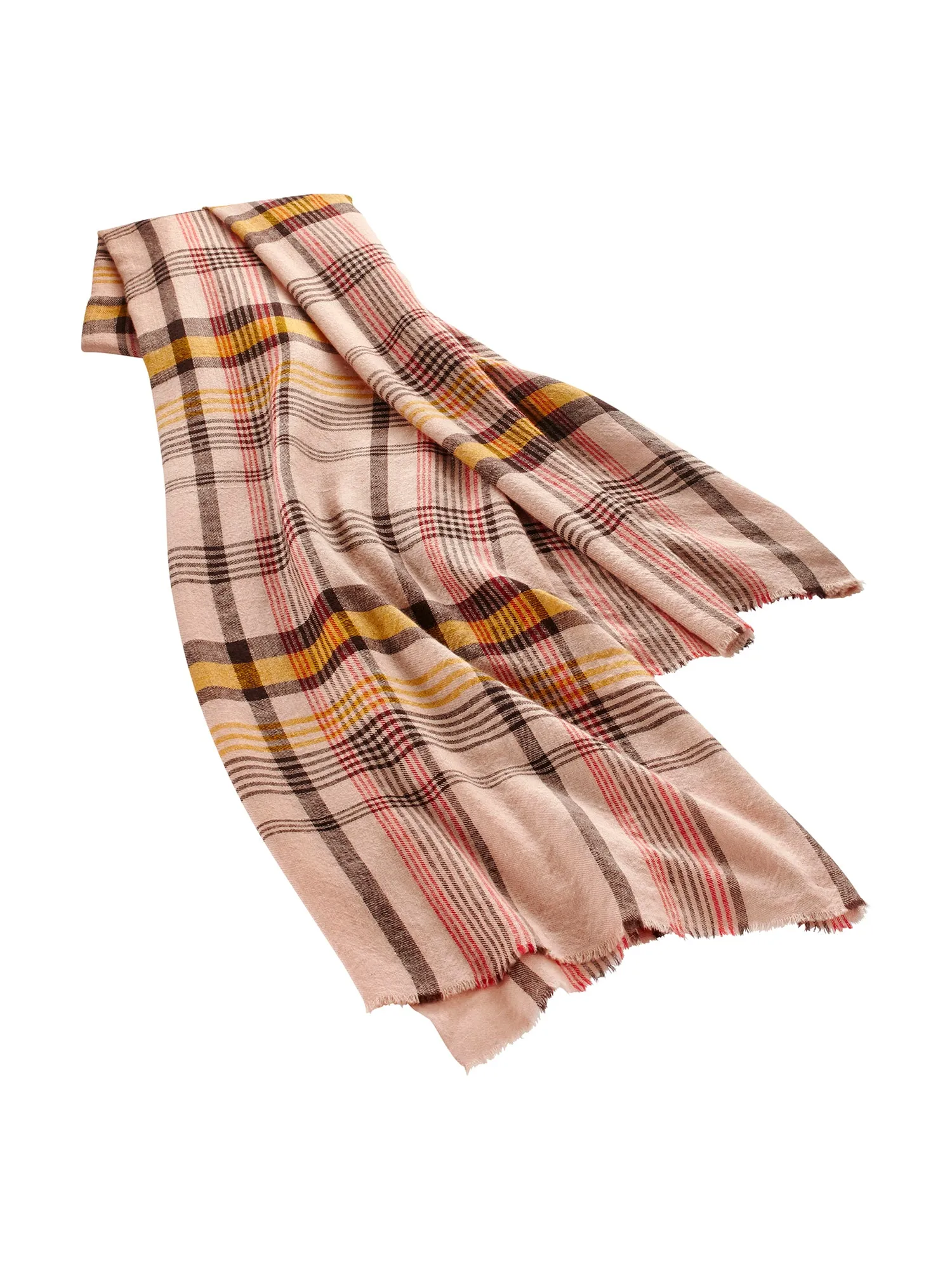 Luxurious Andromaca Cashmere Plaid Scarf for Ultimate Warmth and Style