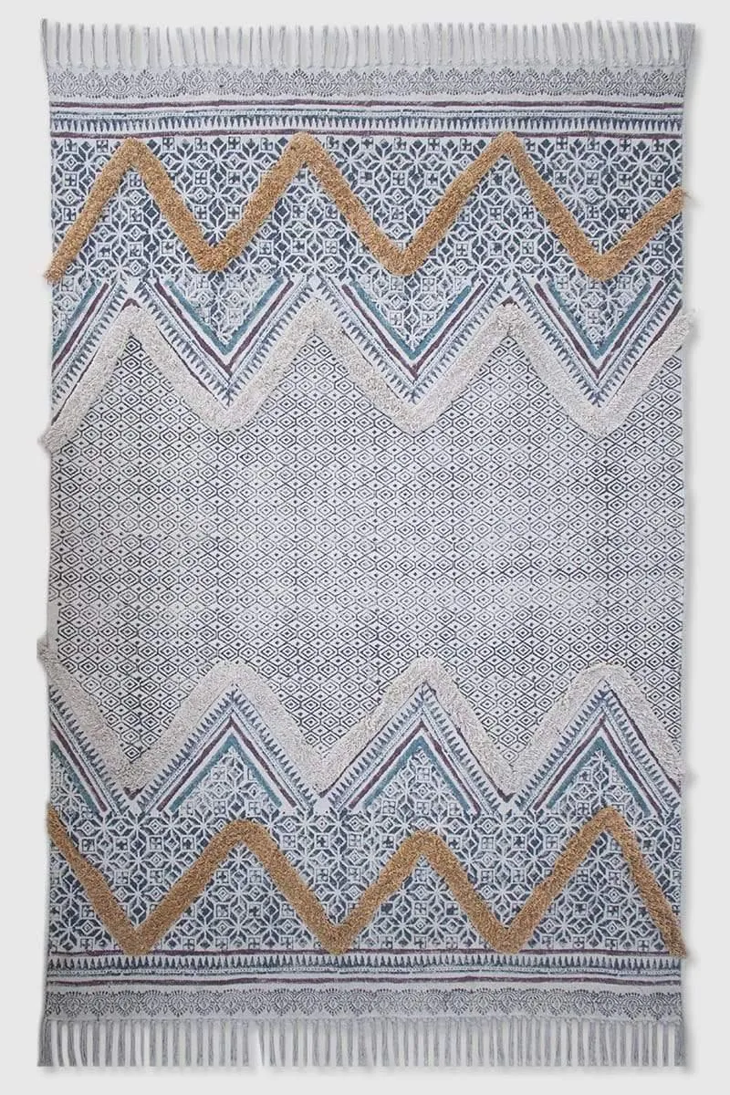 ASTERIA - BLOCK PRINTED RUG