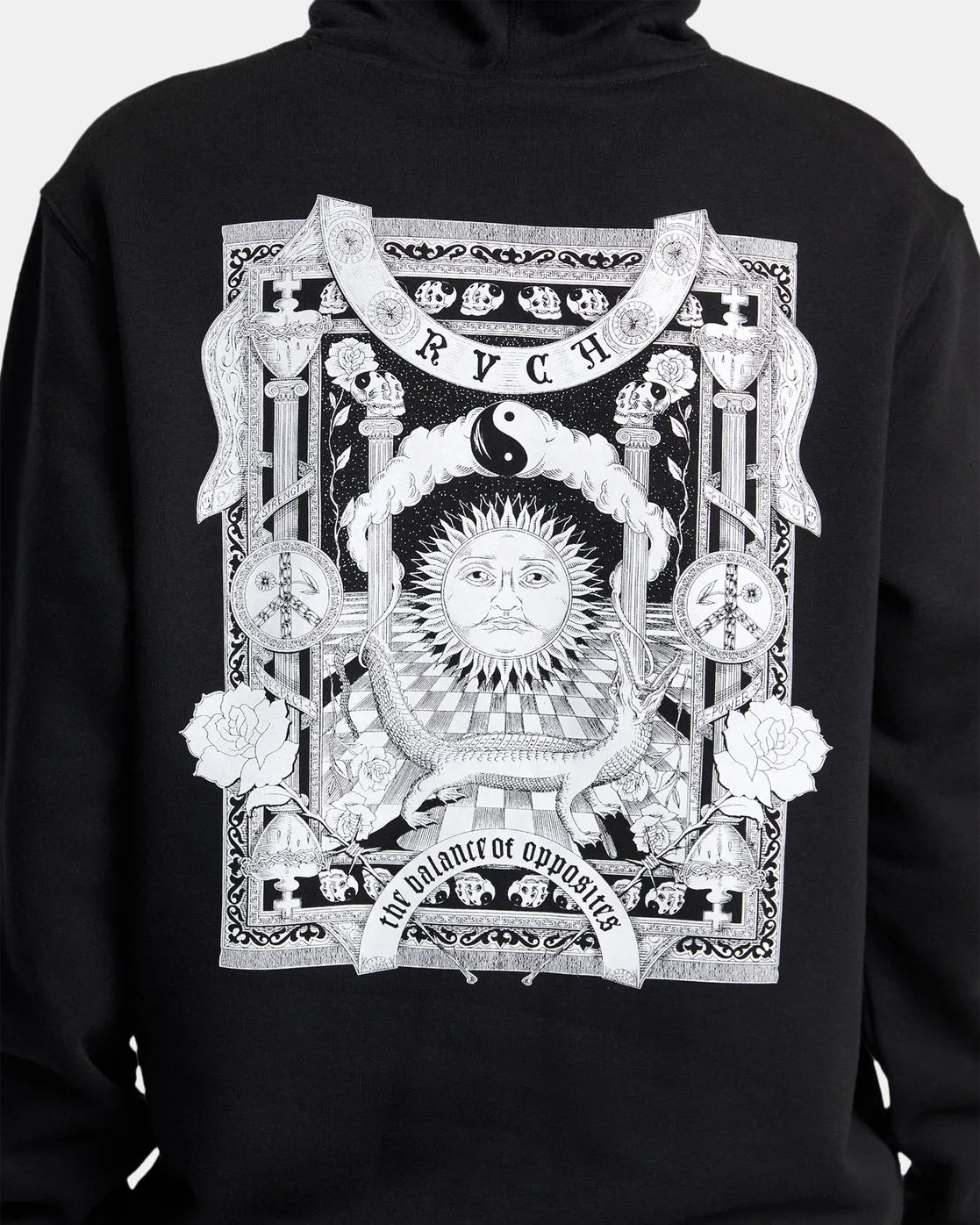 Astral Plain Hoodie Sweatshirt - Black