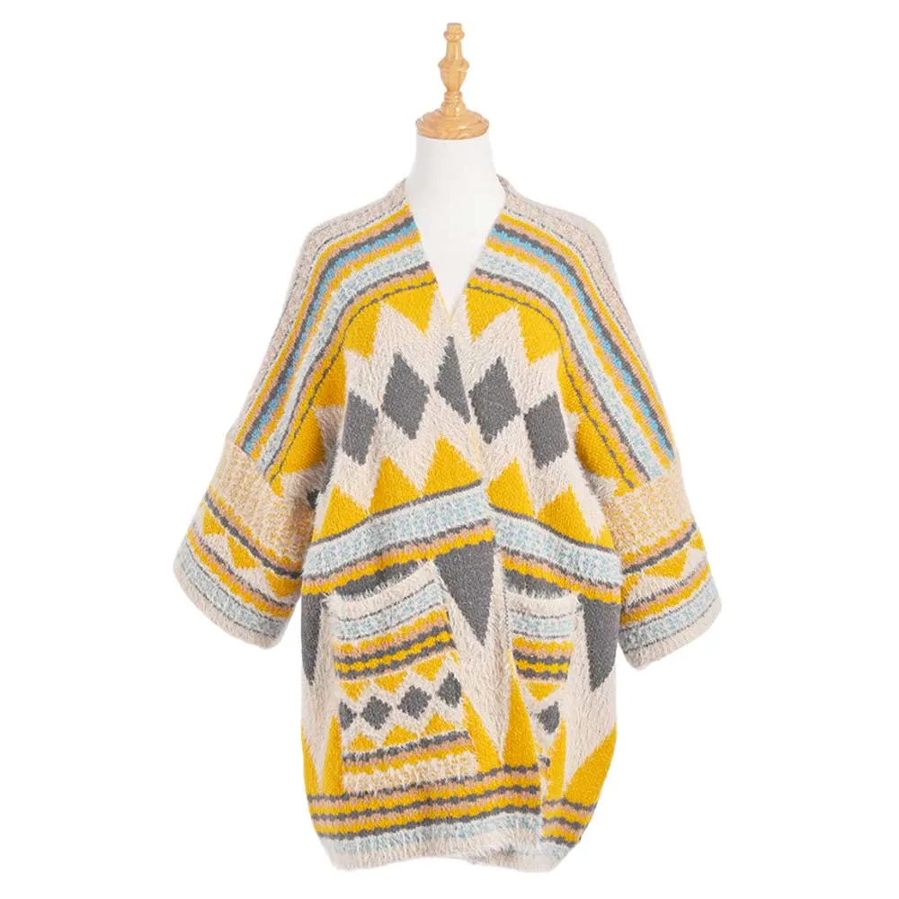 Beautiful Boho Patterned Poncho