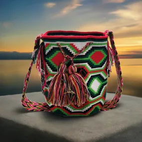 Bella Large Handmade Crochet Wayuu Mochila Bag