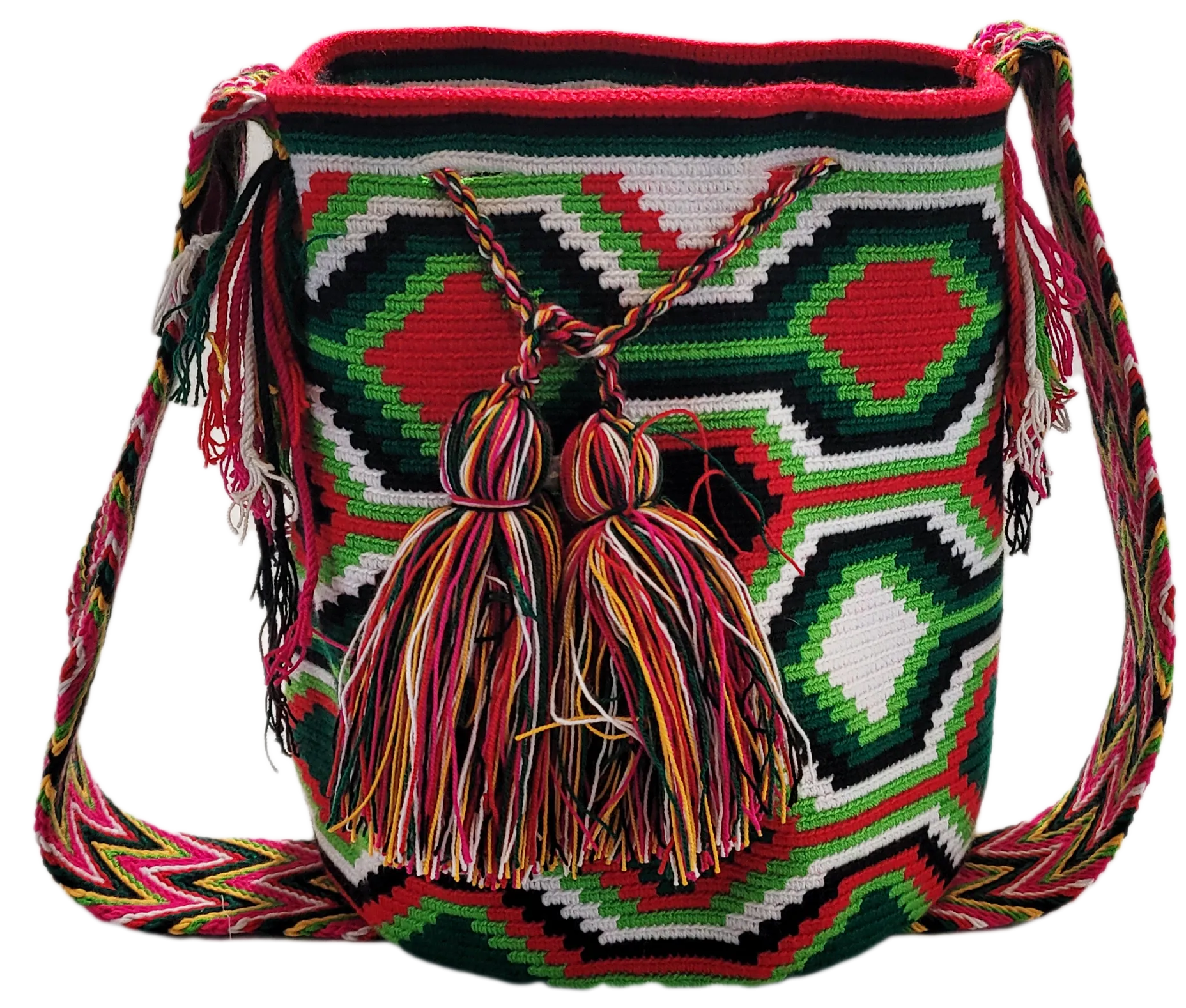 Bella Large Handmade Crochet Wayuu Mochila Bag