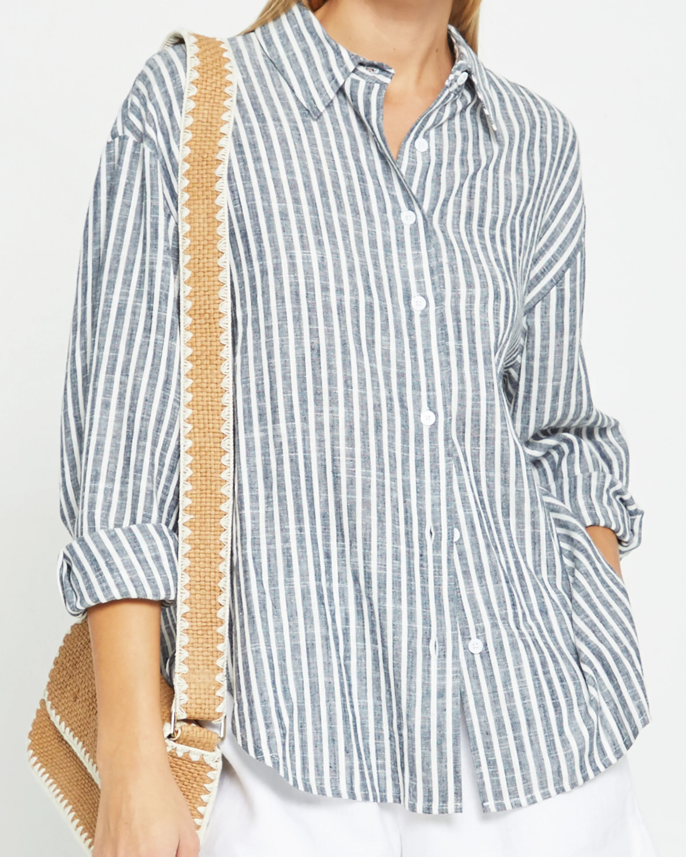 Mens Billy Oversized Casual Linen Shirt - Breathable, Relaxed Fit for Ultimate Comfort