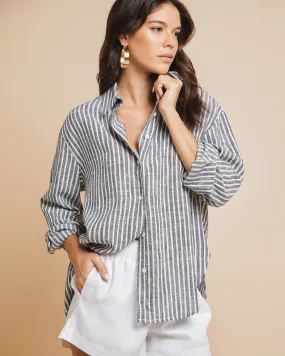 Mens Billy Oversized Casual Linen Shirt - Breathable, Relaxed Fit for Ultimate Comfort