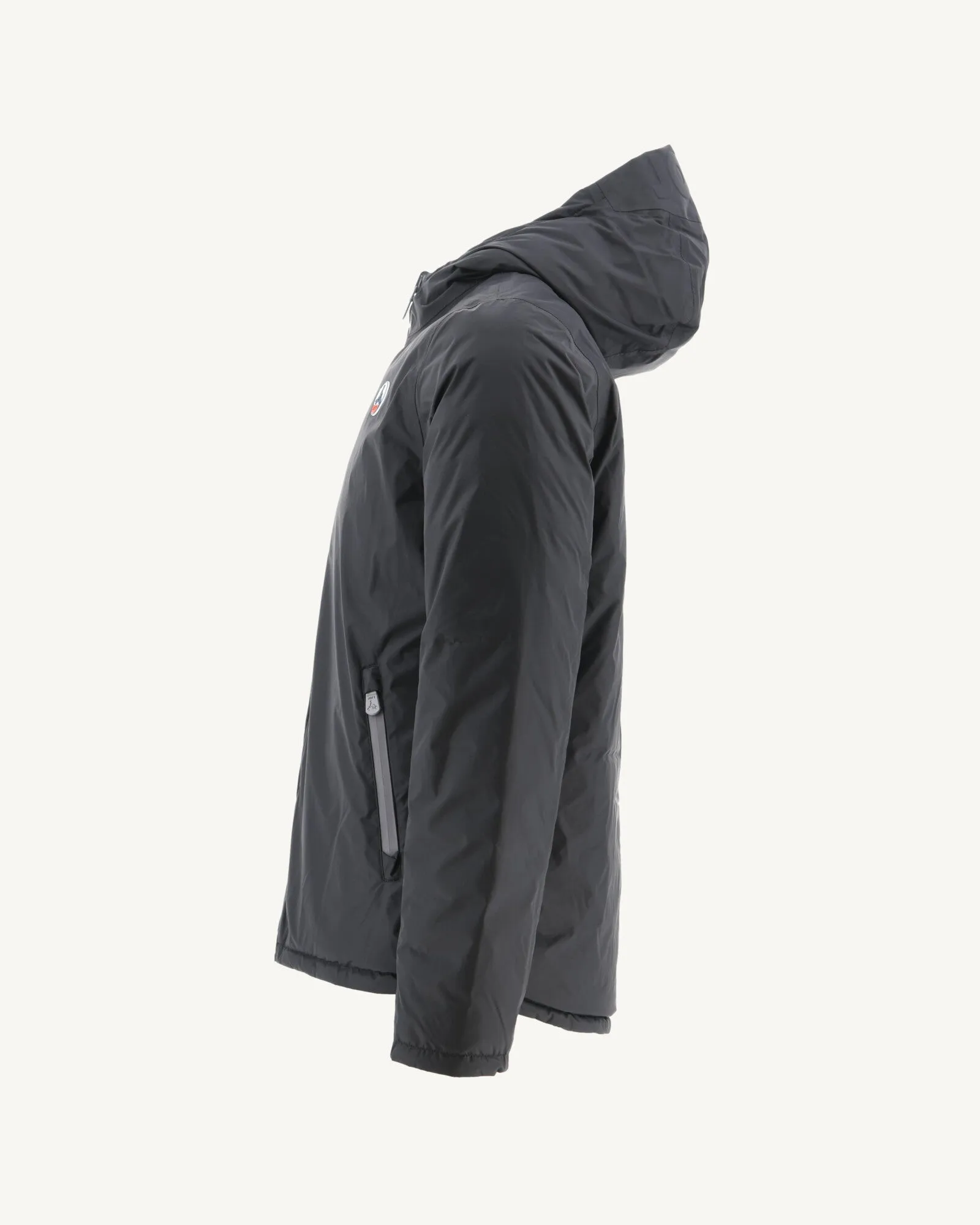 Black Reversible hooded puffer jacket Bergen