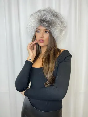 Black/Two Tone Luxury Fur Hat