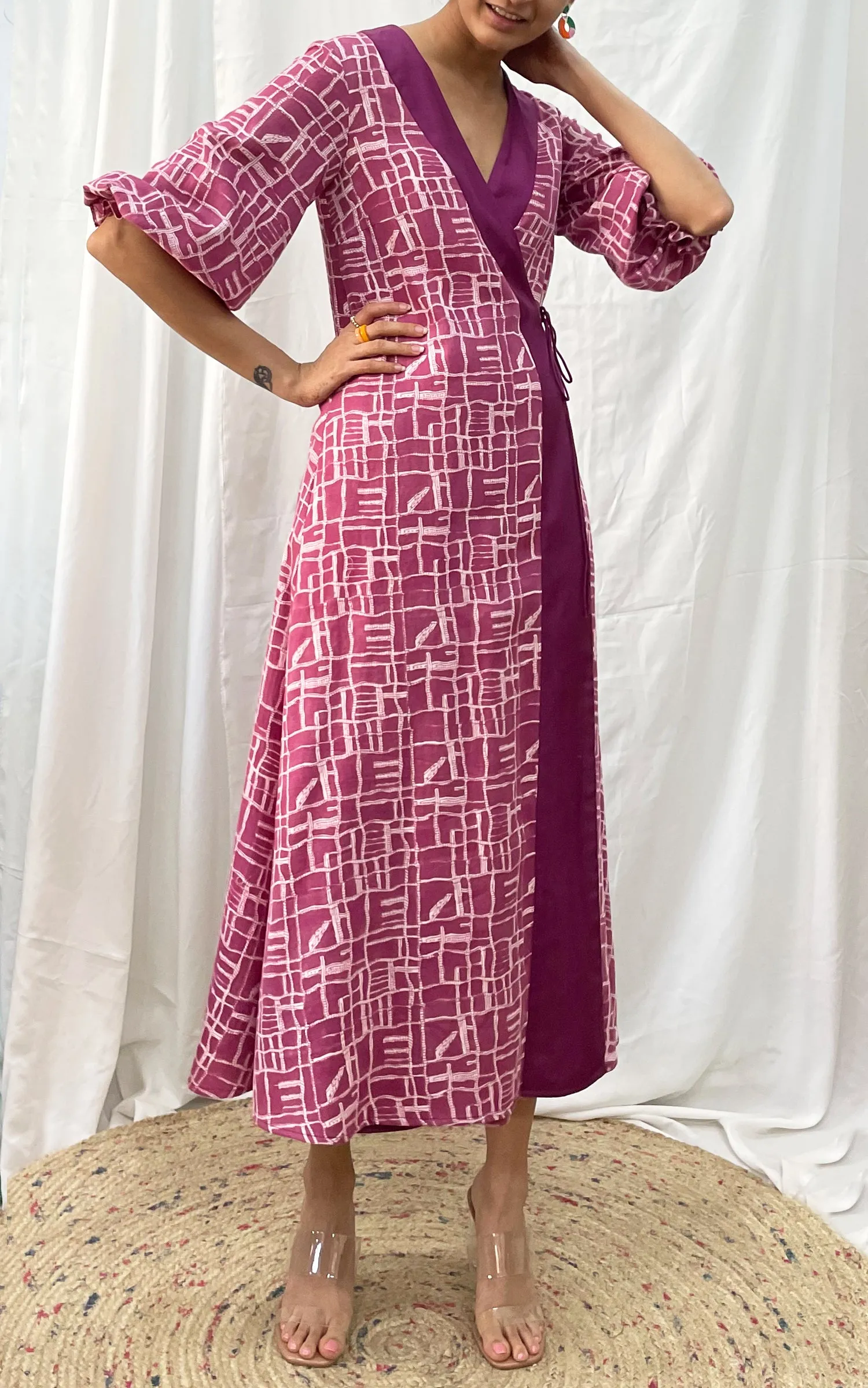 Block Printed Midi Dress