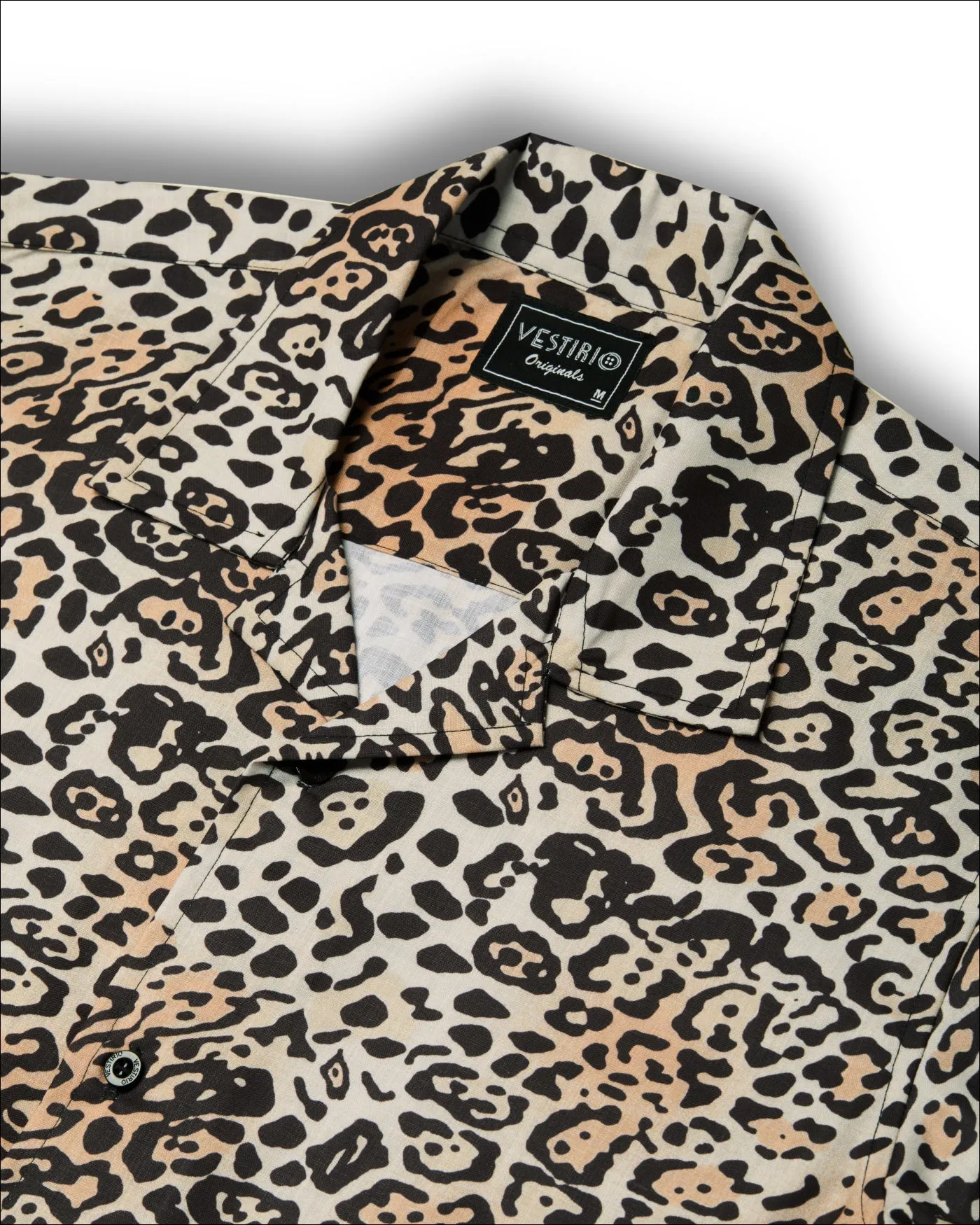 Brown Leopard Printed Shirt