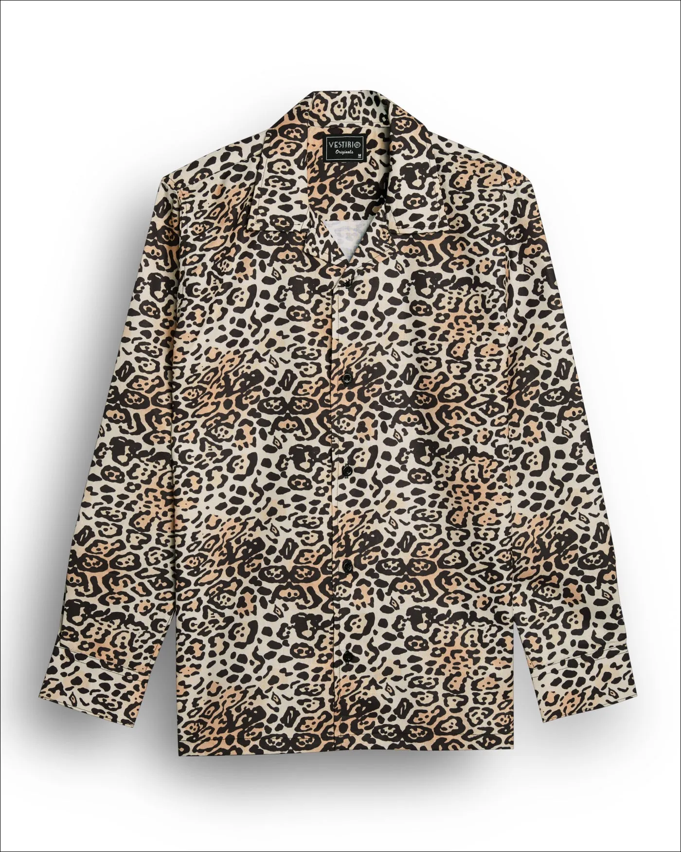 Brown Leopard Printed Shirt