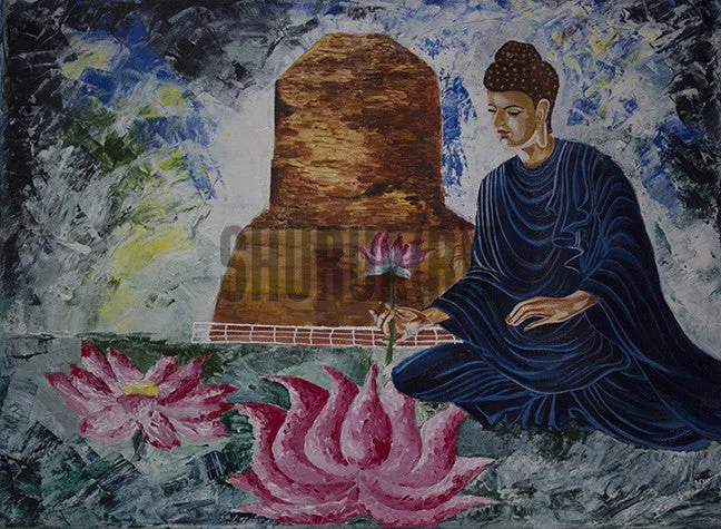 Buddha in Kashi - Original Handmade