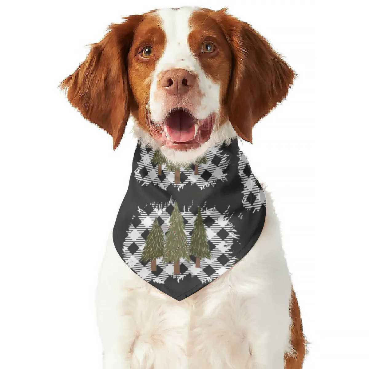 Buffalo Plaid Pines Pet's Scarf