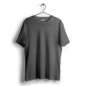 Charcoal Melange Plain T-shirt