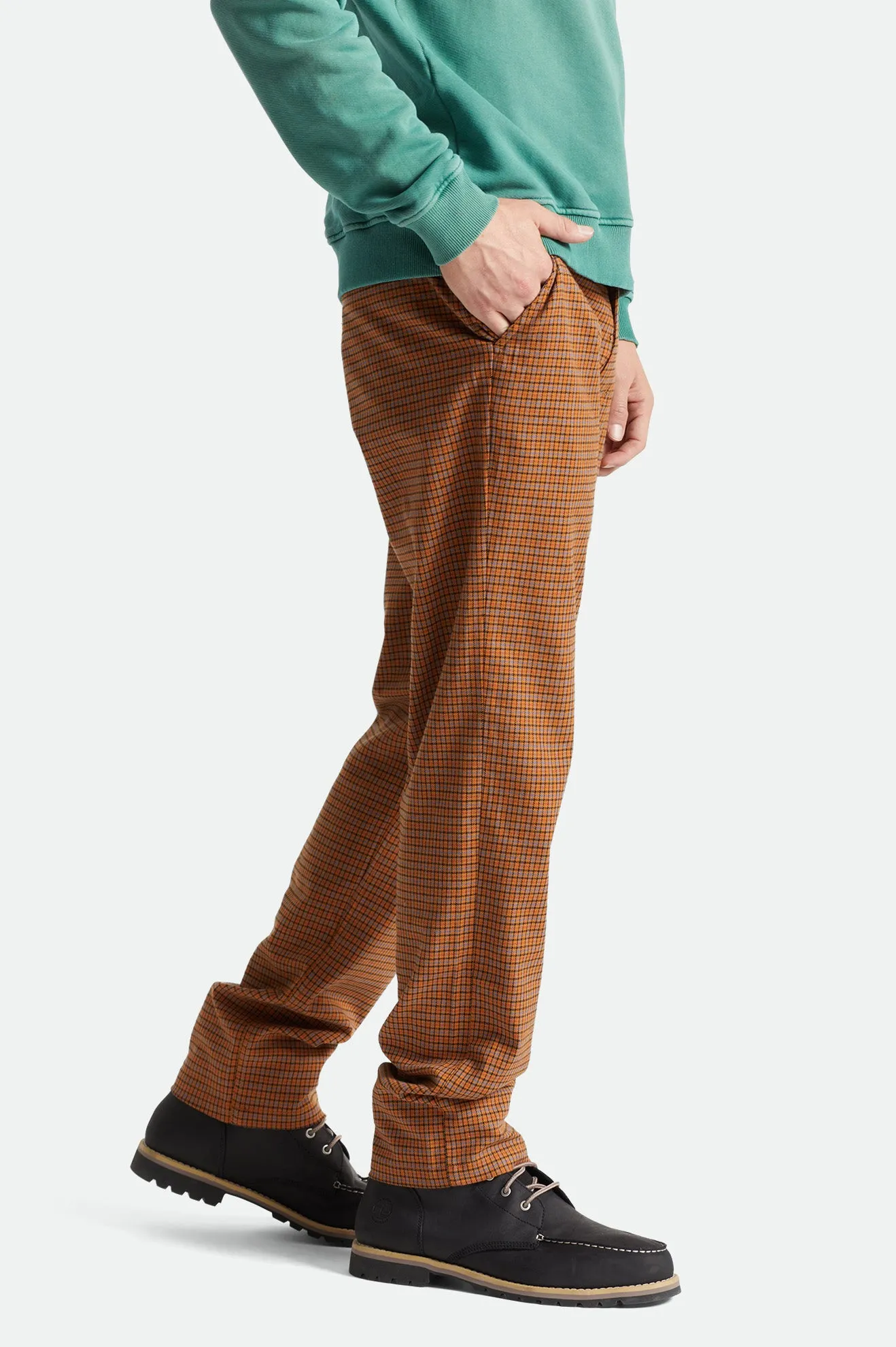 Choice Chino Pant - Brick Plaid