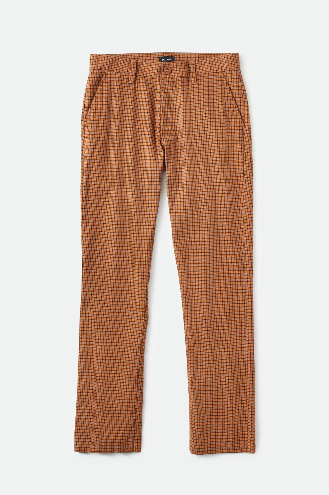 Choice Chino Pant - Brick Plaid