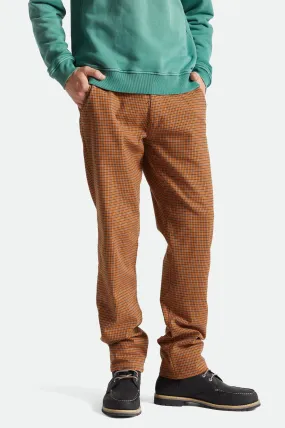 Choice Chino Pant - Brick Plaid