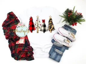 Christmas Trees Plaid and Leopard