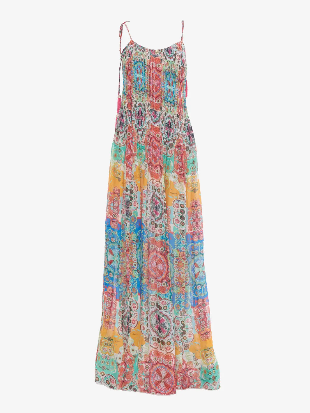 Class Cavalli Patterned pleated dress