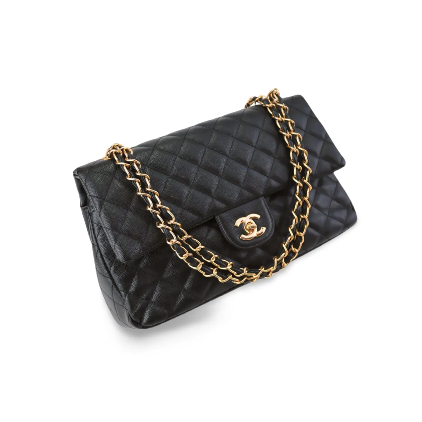 Classic Quilted HandBag with Gold Chain - Timeless Luxury