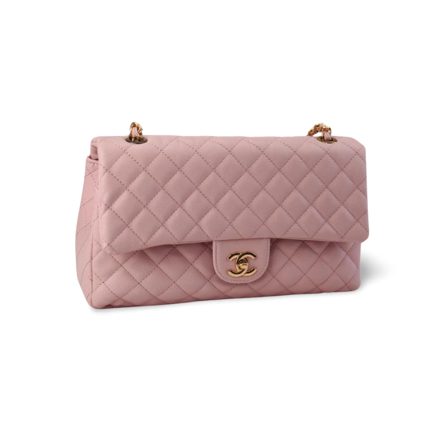 Classic Quilted HandBag with Gold Chain - Timeless Luxury