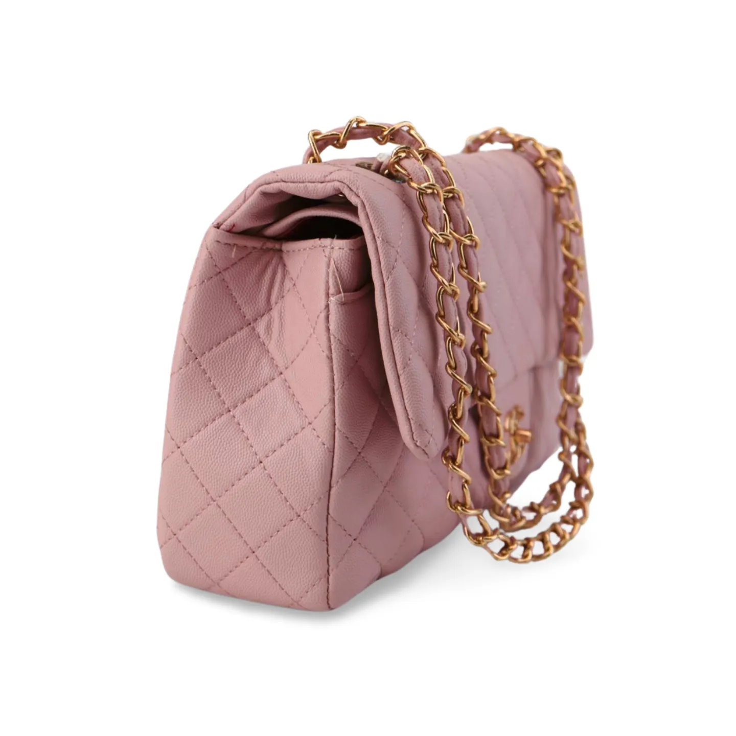 Classic Quilted HandBag with Gold Chain - Timeless Luxury