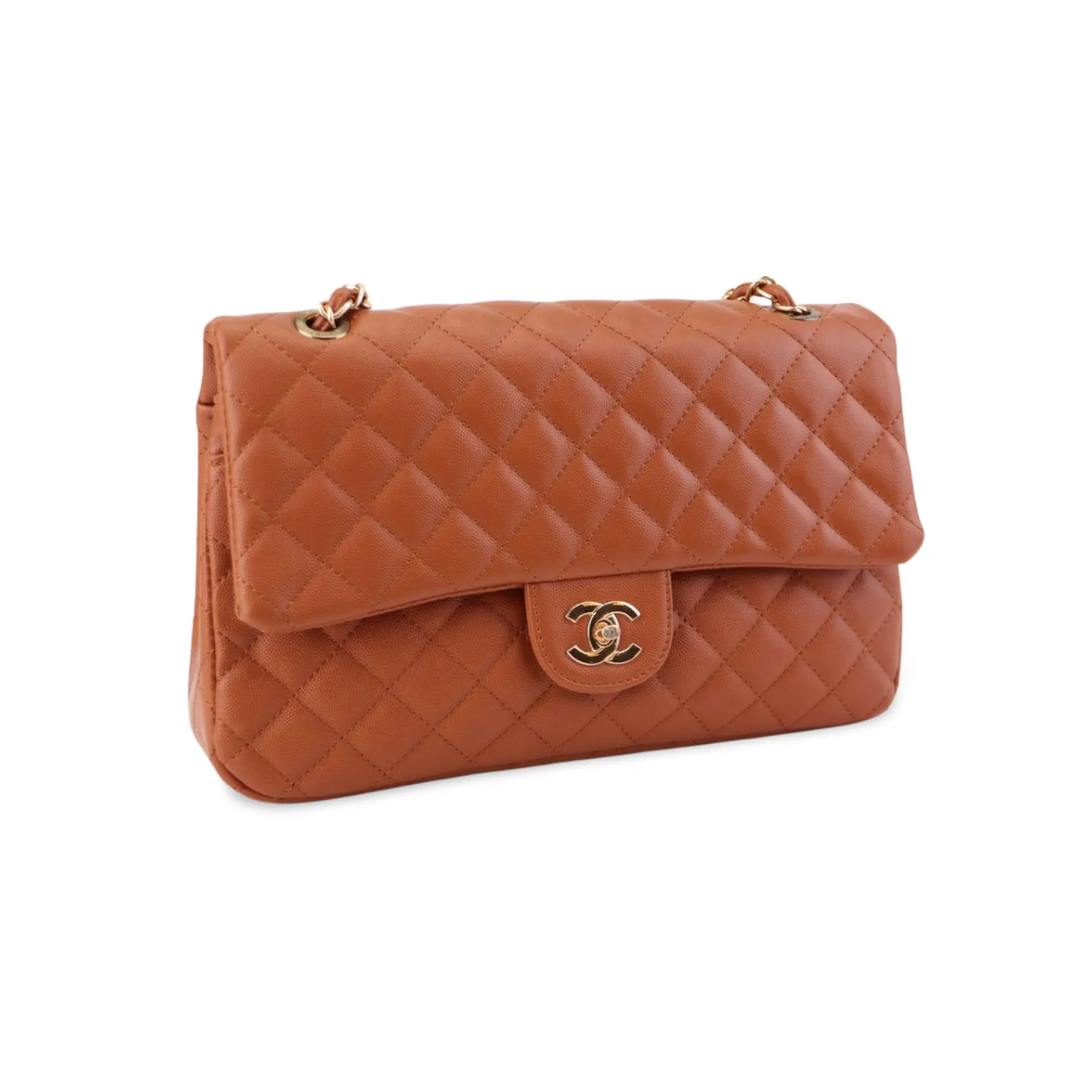 Classic Quilted HandBag with Gold Chain - Timeless Luxury