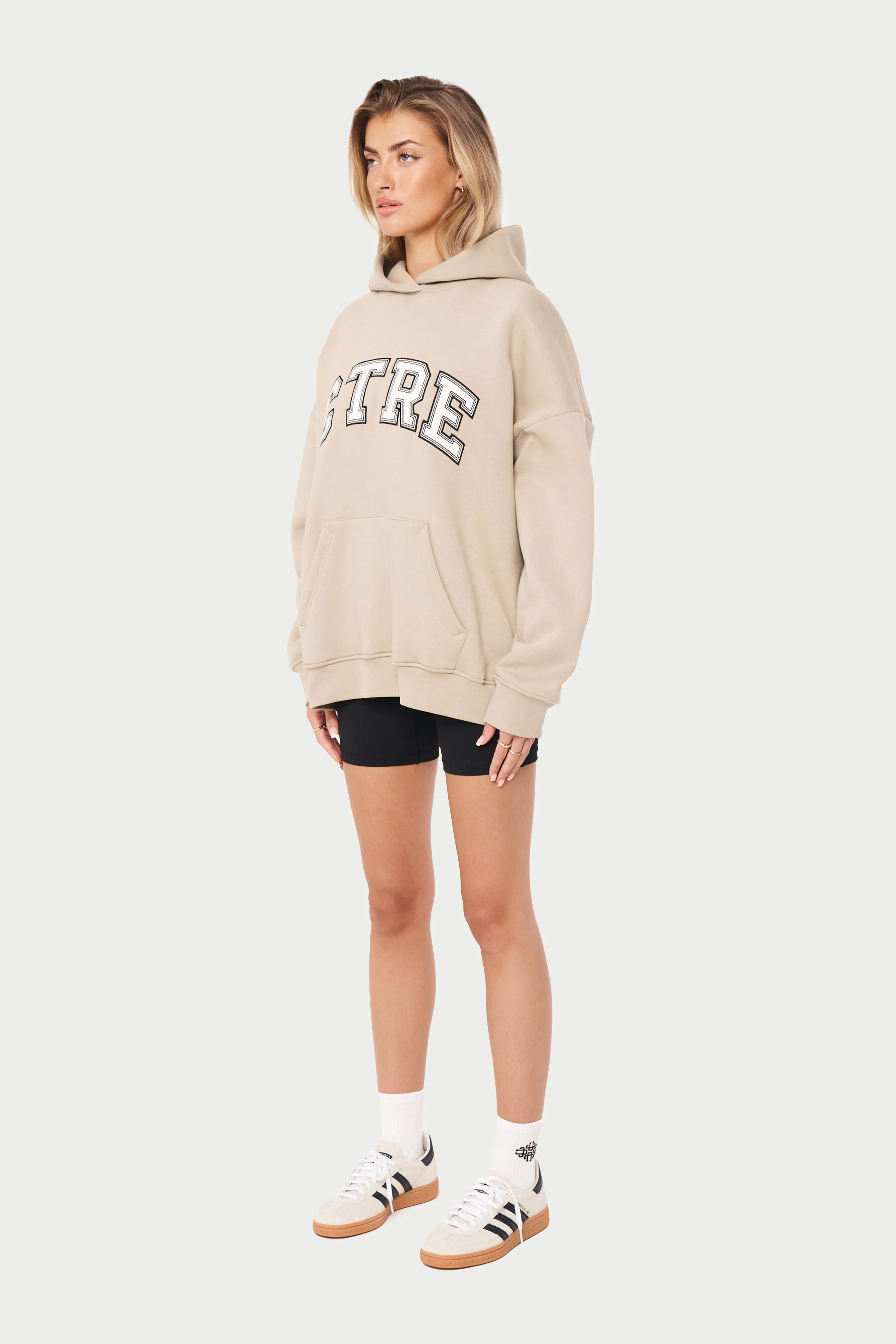 CTRE OVERSIZED HOODIE - BEIGE