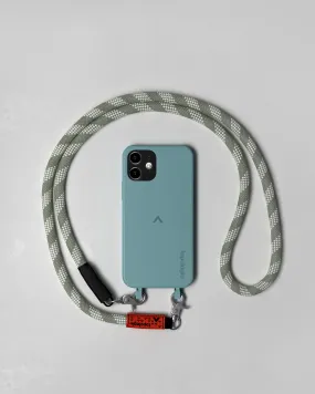 Dolomites Phone Case / Teal / 10mm Sage Patterned