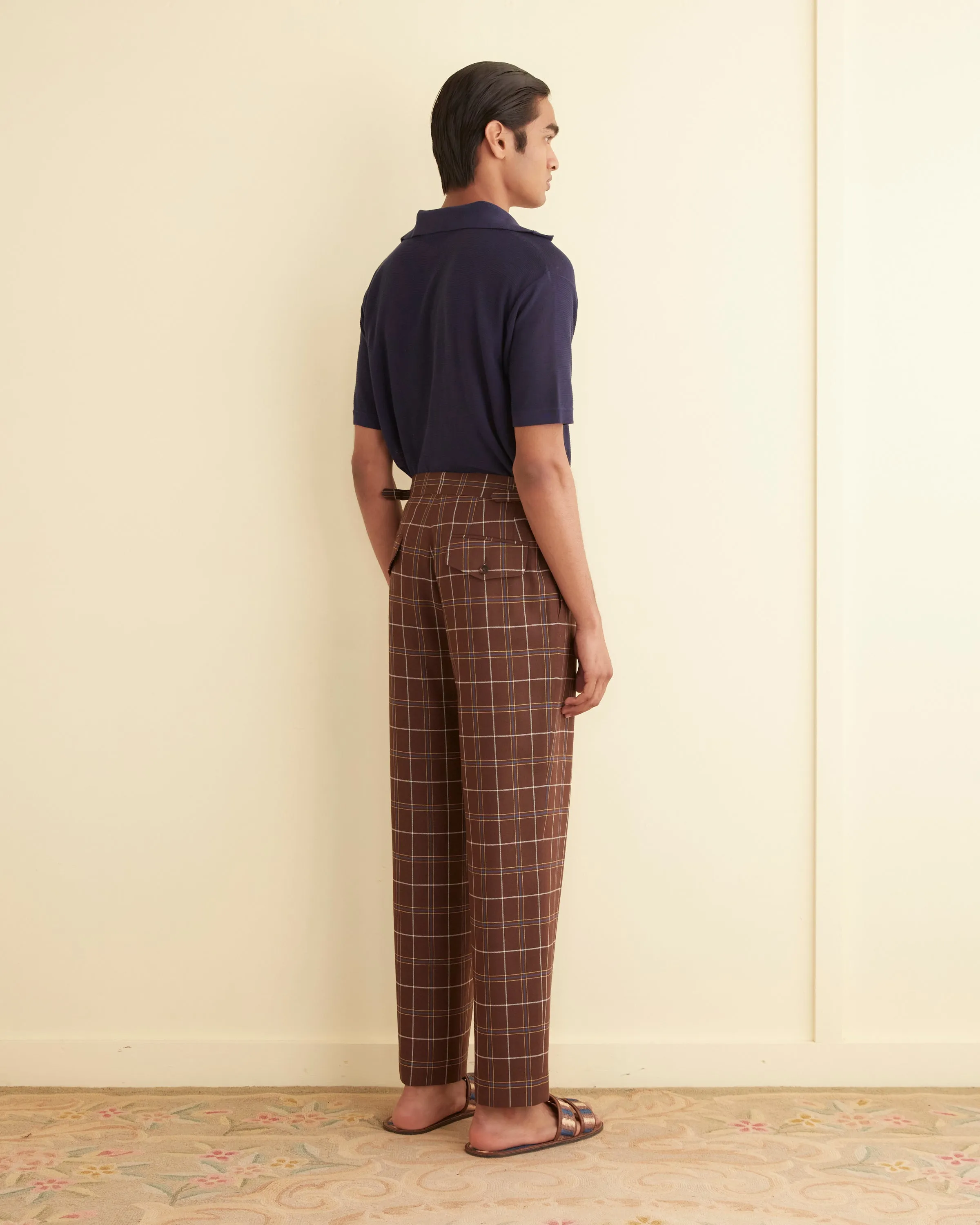 Dunham Plaid Trousers