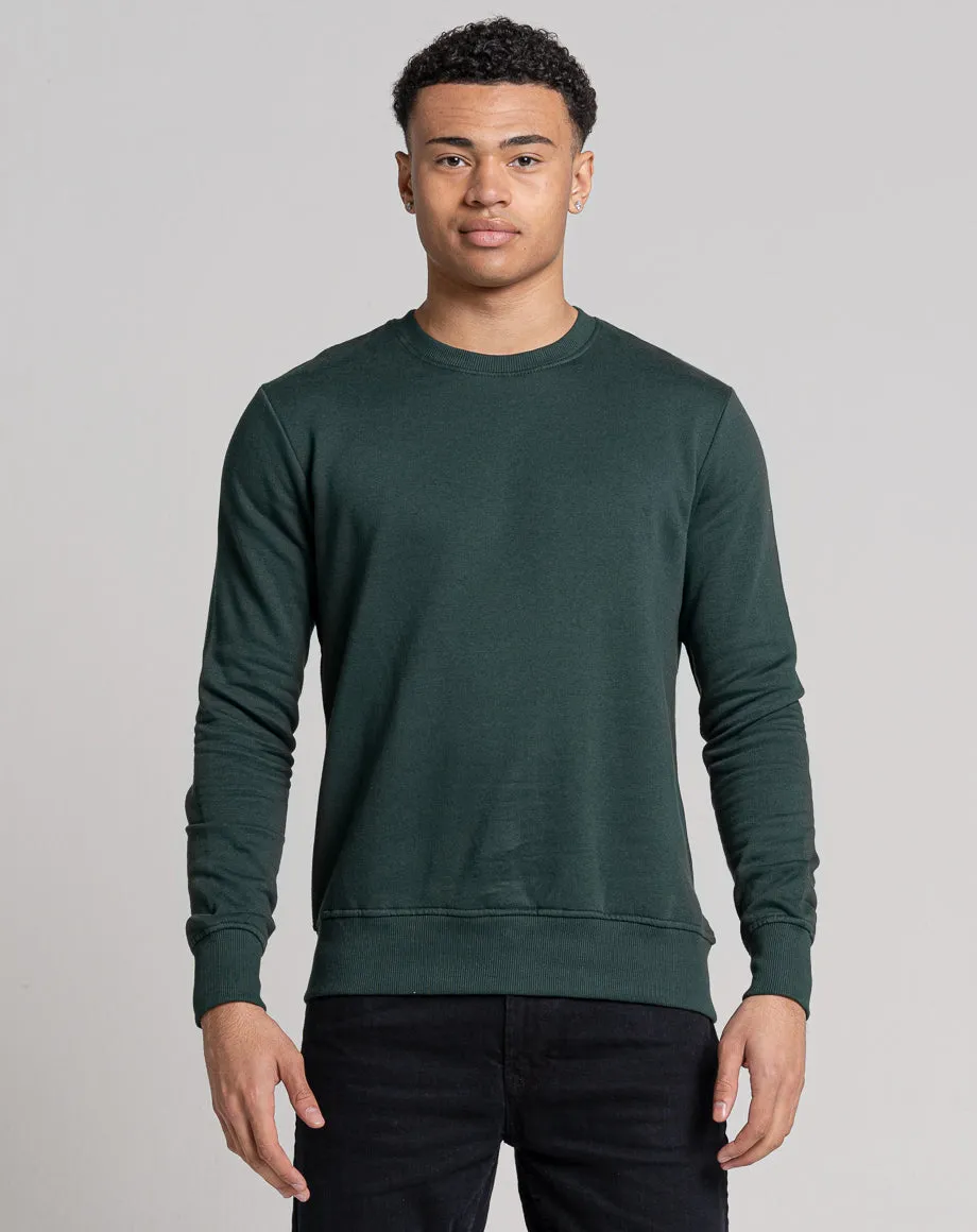 ESSENTIAL PLAIN SWEATSHIRT | GREEN