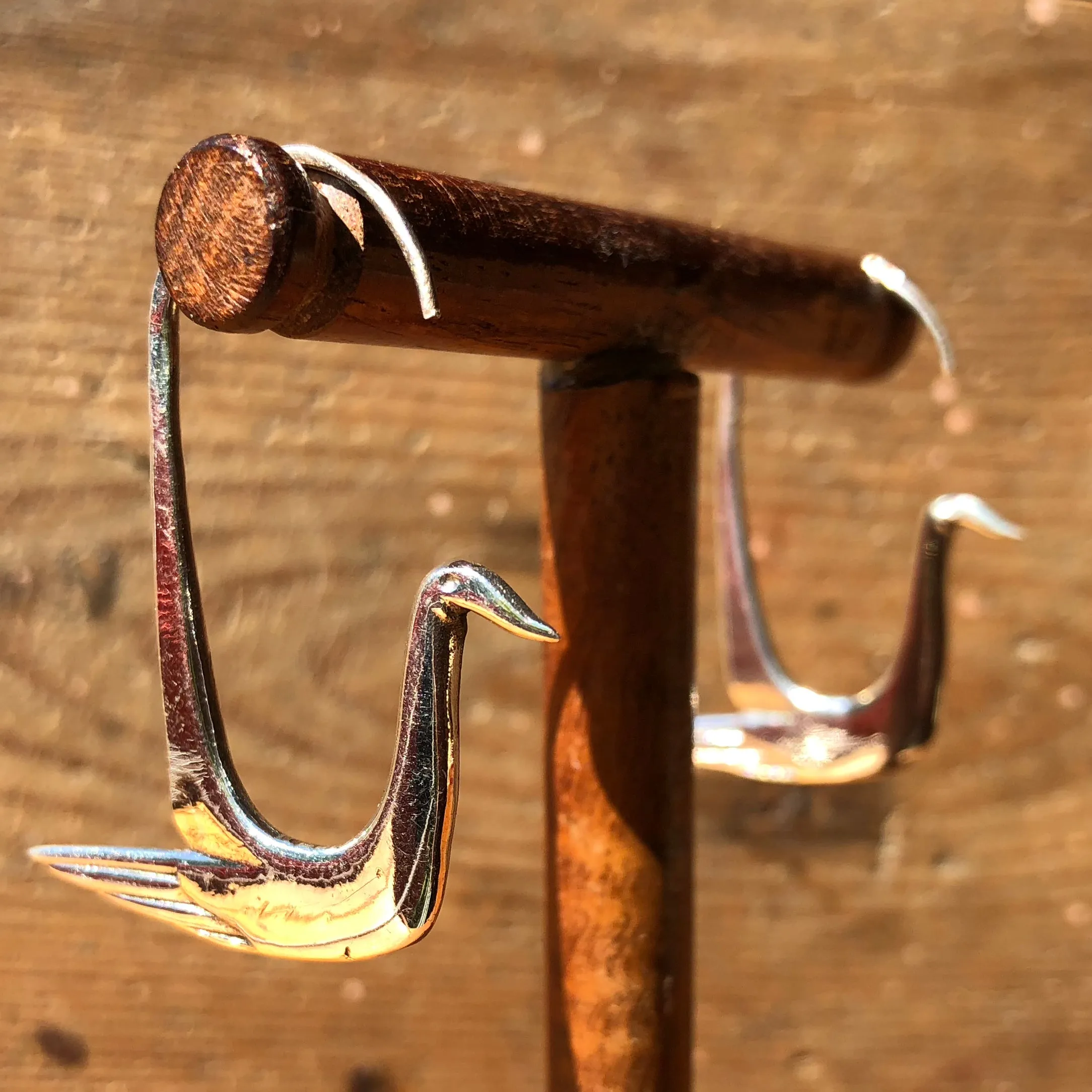 Handcrafted Fairtrade Silver Swan/Crane Earrings - Elegant & Ethical Jewelry