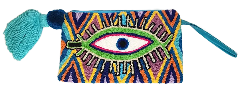 Faith Handmade Wayuu Punch-needle Clutch