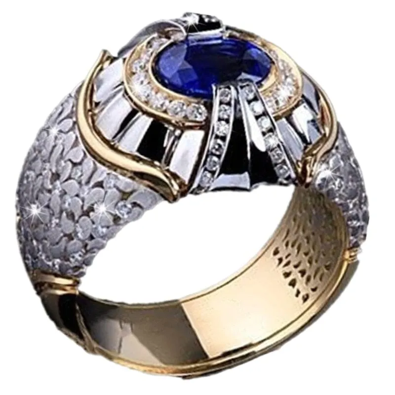 Fashion Luxury Royal Blue Ring