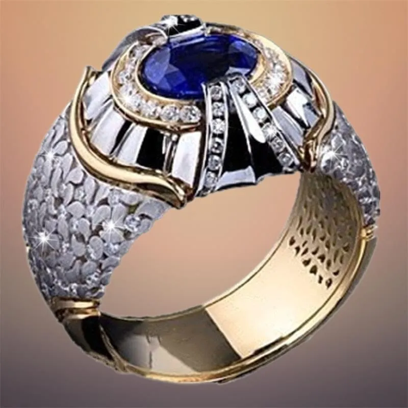 Fashion Luxury Royal Blue Ring