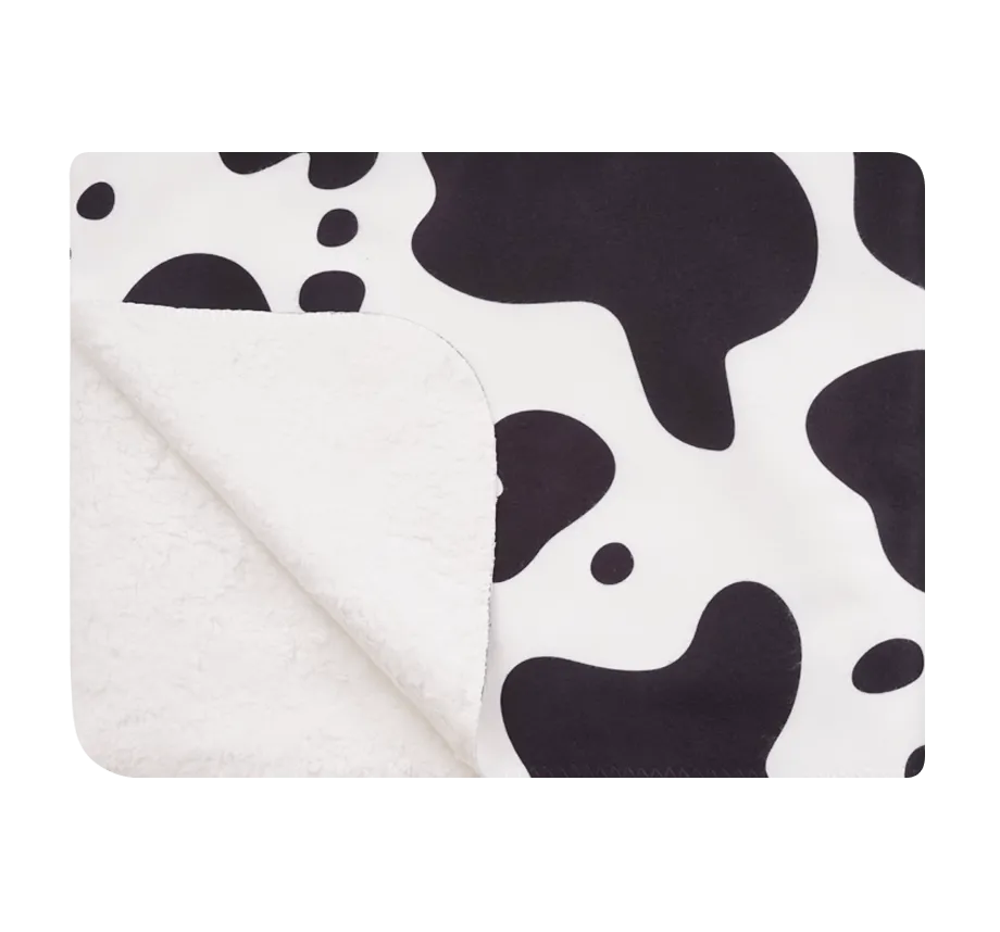 Fat Cow - Luxury Sherpa Fleece Blanket